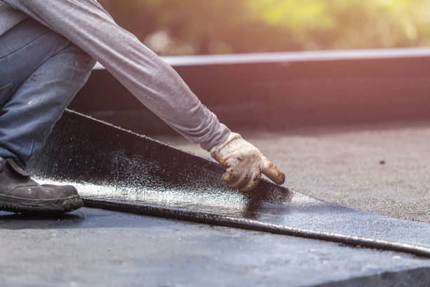 Professional Crawl Space Encapsulation technician working in Henderson, MI